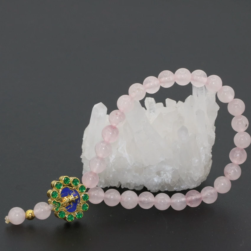 6mm Round Cute Pink Natural Stone Jades Chalcedony Beads Cloisonne Original Design Strand Bracelet Jewelry 7.5inch B2739
6mm Round Cute Pink Natural Stone Jades Chalcedony Beads Cloisonne Original Design Strand Bracelet Jewelry 7.5inch B2739