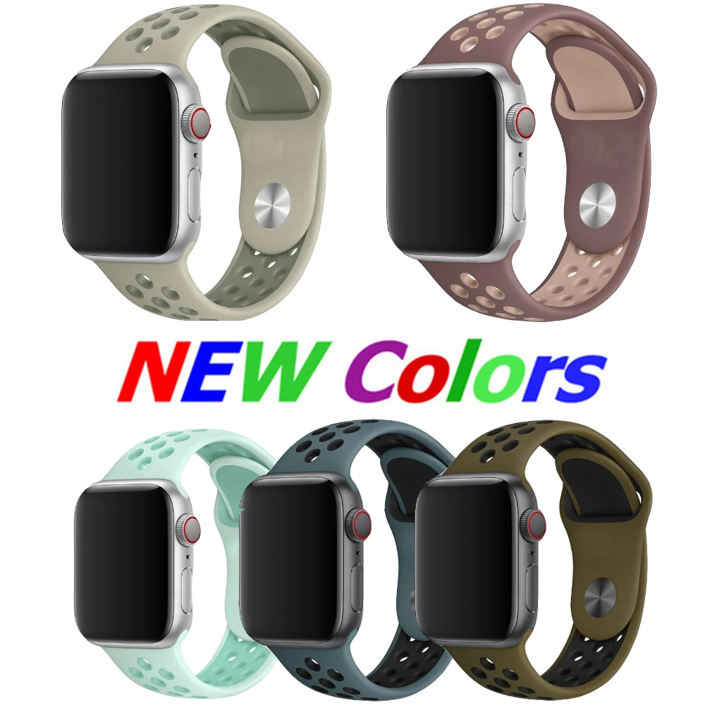 Популярный спортивный для Apple Watch 4 Band 38 мм 42 40 44 сменный ремешок часов iWatch Series 3 2