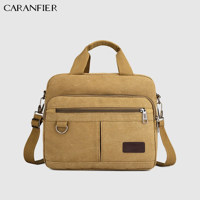 CARANFIER Mens Briefcase Casual Canvas Messenger Bags Large Capacity Outdoor Travel Bags Document Laptop Shoulder Handbags 2019
CARANFIER Mens Briefcase Casual Canvas Messenger Bags Large Capacity Outdoor Travel Bags Document Laptop Shoulder Handbags 2019