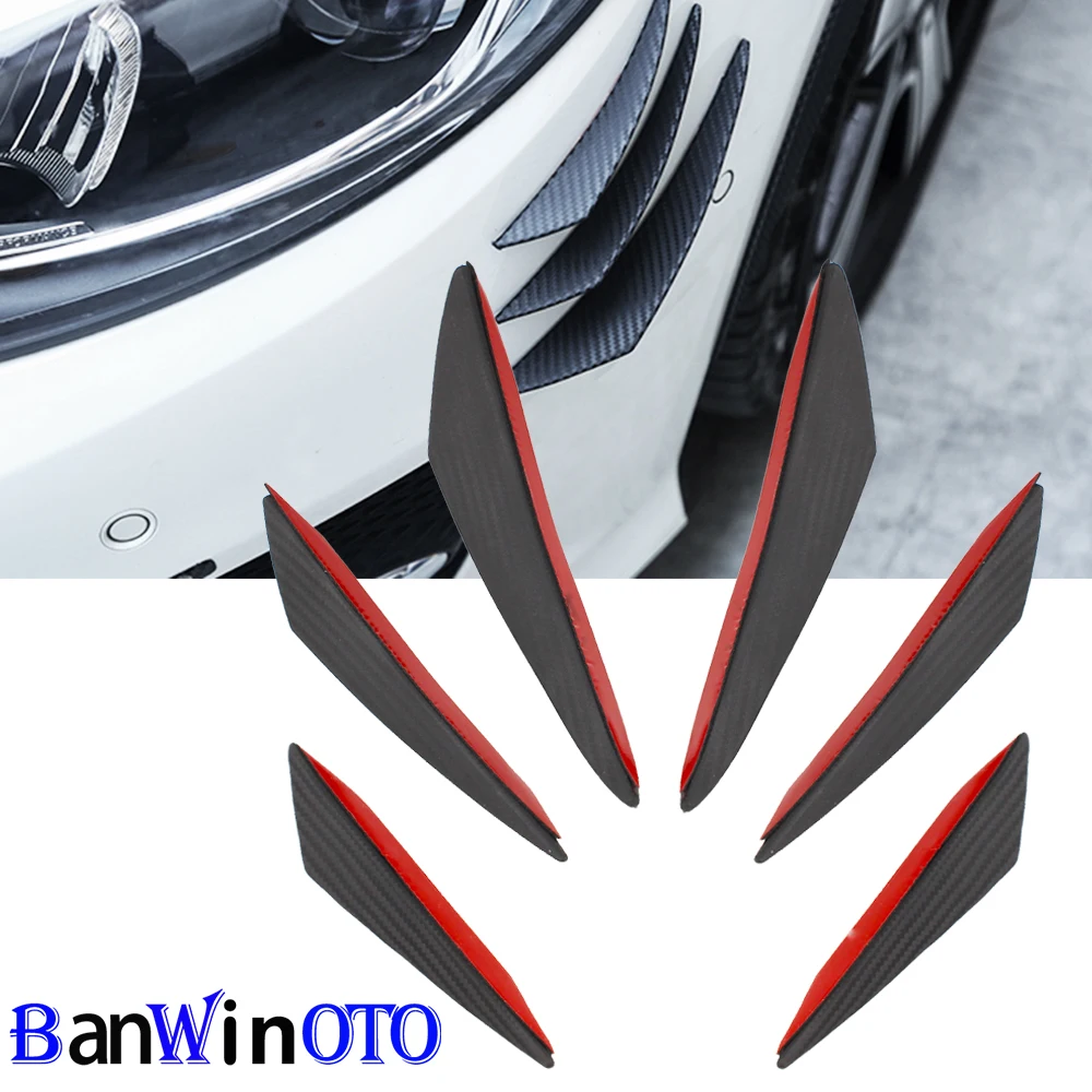 6pcs/set Universal Fit Front Bumper Lip Diffuser Splitter Fins Body Spoiler Canards Valence Chin Car Tuning Canard FD003
6pcs/set Universal Fit Front Bumper Lip Diffuser Splitter Fins Body Spoiler Canards Valence Chin Car Tuning Canard FD003