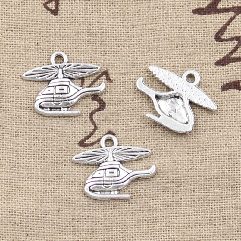 20pcs Charms Helicopter Airplane 15x19mm Tibetan Pendants Fashion Jewelry Making Findings DIY Handmade Charms Jewelry
20pcs Charms Helicopter Airplane 15x19mm Tibetan Pendants Fashion Jewelry Making Findings DIY Handmade Charms Jewelry