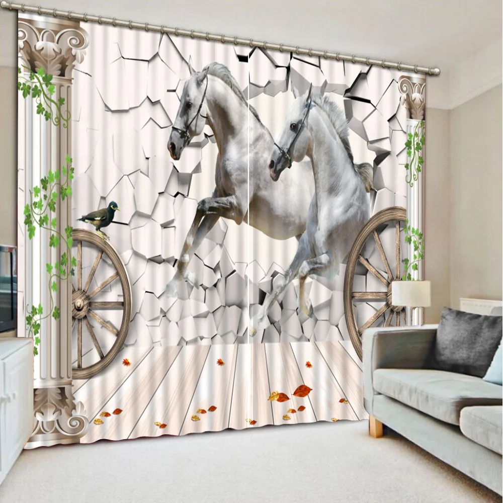 customize horse 3D curtains Roman column window curtain Living room bedroom blackout curtains High quality fashion curtains
customize horse 3D curtains Roman column window curtain Living room bedroom blackout curtains High quality fashion curtains
