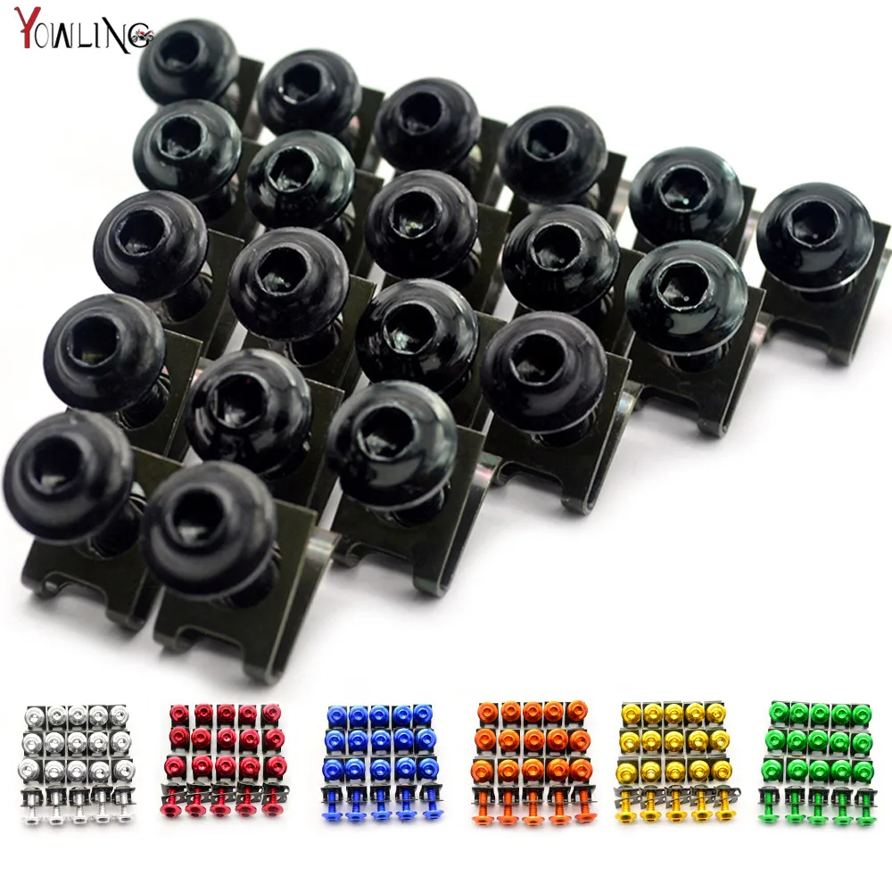 20 PCS Motorcycle M6 Fairing Bolts Screws For Kawasaki Z750 versys 650 kx250f SUZUKI GSXR 600/750 GSX-R 600/750 2006 2007 2008
20 PCS Motorcycle M6 Fairing Bolts Screws For Kawasaki Z750 versys 650 kx250f SUZUKI GSXR 600/750 GSX-R 600/750 2006 2007 2008