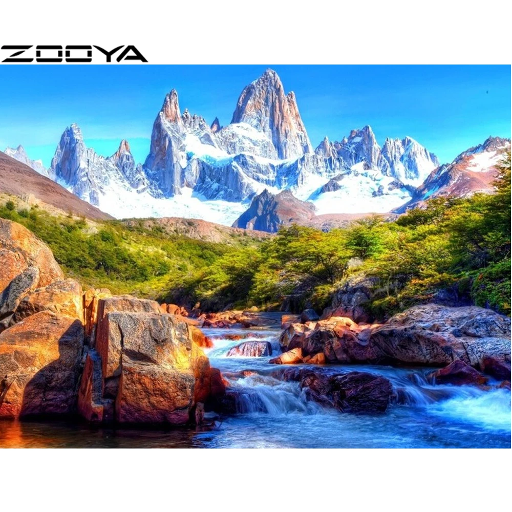 ZOOYA Diamond Embroidery 5D DIY Diamond Painting Creek Waterfall Mountain Peak Forest Embroidery With Diamonds Needlework R582
ZOOYA Diamond Embroidery 5D DIY Diamond Painting Creek Waterfall Mountain Peak Forest Embroidery With Diamonds Needlework R582