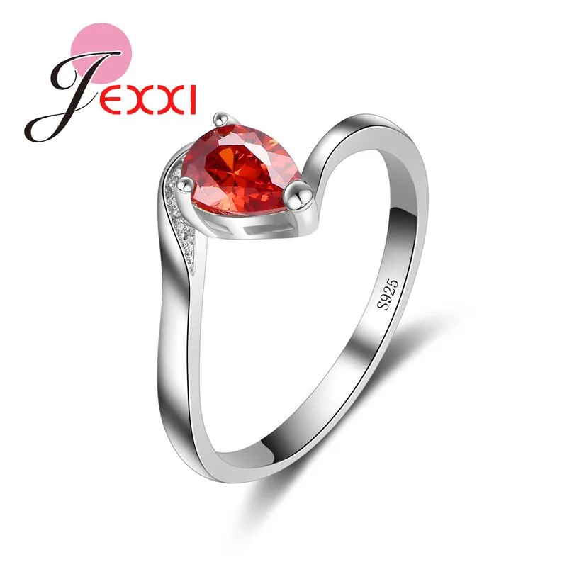 Genuine 925 Sterling Silver Finger Rings For Women Female Water Drop Shape Design Cubic Zirconia Jewelry Crystal Anel
Genuine 925 Sterling Silver Finger Rings For Women Female Water Drop Shape Design Cubic Zirconia Jewelry Crystal Anel