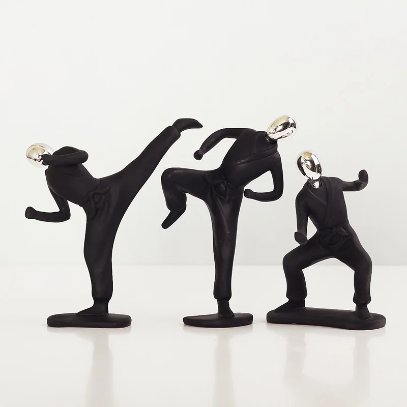 Modern figures resin Kung fu master abstract sculpture Nordic home decorations simple TV cabinet decoration handmade crafts
Modern figures resin Kung fu master abstract sculpture Nordic home decorations simple TV cabinet decoration handmade crafts