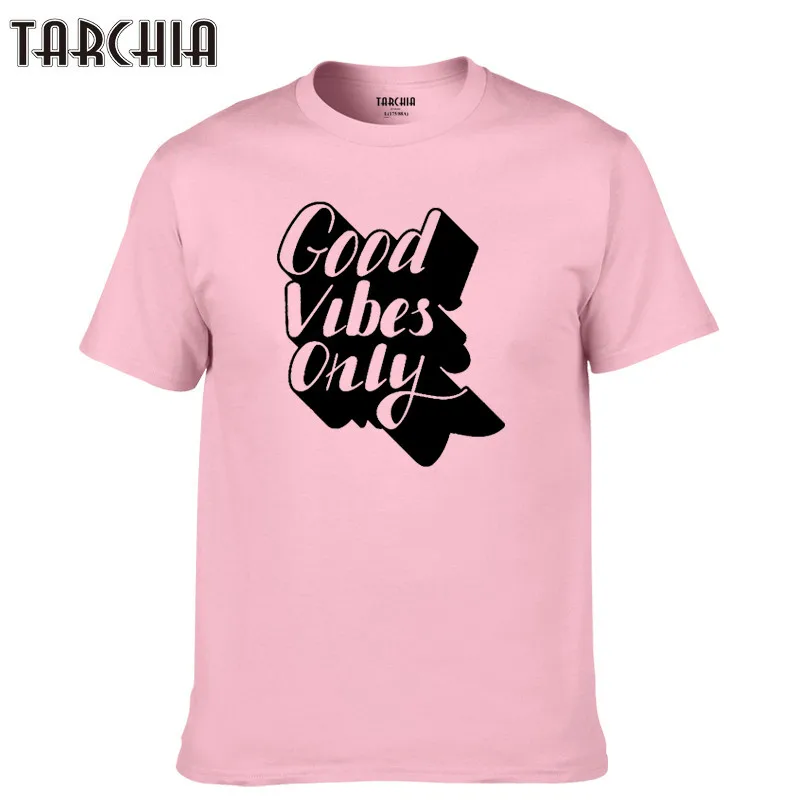 TARCHIA 2021 Print Tops Cotton Short Sleeve Summer T Shirt Casual Slim Fit Hip Hop Men Plus Size Tees Tops Homme Good Vibes Only
TARCHIA 2021 Print Tops Cotton Short Sleeve Summer T Shirt Casual Slim Fit Hip Hop Men Plus Size Tees Tops Homme Good Vibes Only