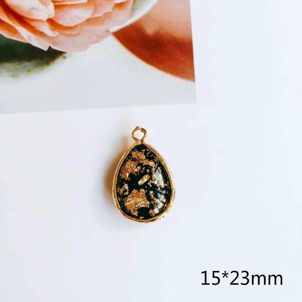 Drop Gold Foil Resin Glass Pendant Necklace Charms DIY Material Jewelry Earring Accessories 4pcs
Drop Gold Foil Resin Glass Pendant Necklace Charms DIY Material Jewelry Earring Accessories 4pcs