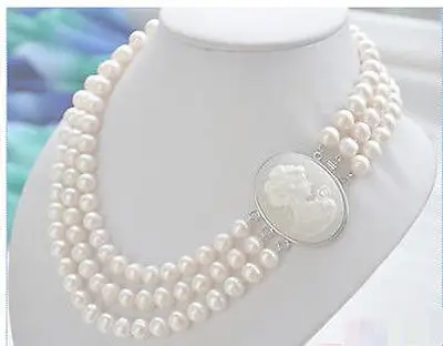 Selling jewerly >New 3row 8-9mm WHITE ROUND FRESHWATER PEARL NECKLACE >free shipping
Selling jewerly >New 3row 8-9mm WHITE ROUND FRESHWATER PEARL NECKLACE >free shipping