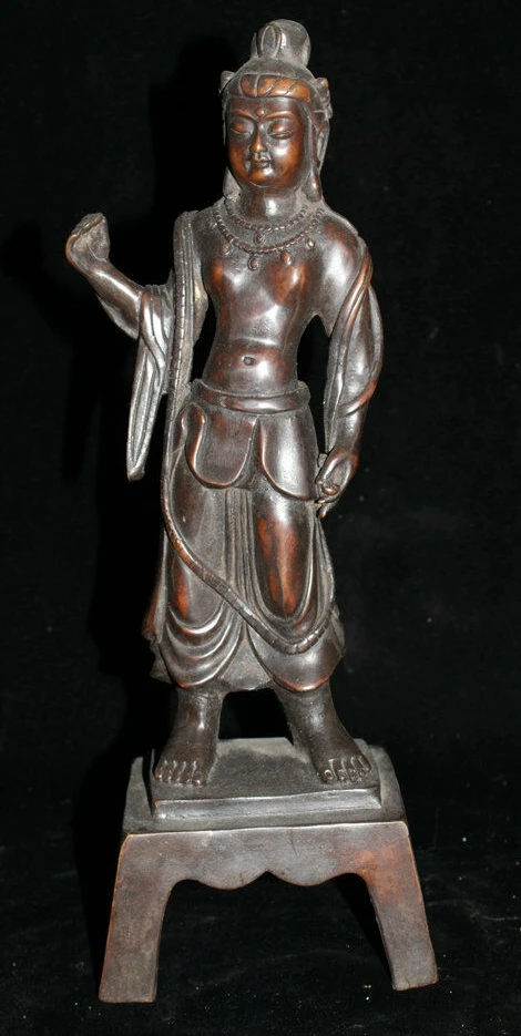 11" Old China Buddhiam Temple Bronze Kwna-yin GuanYin Boddhisattva Buddha Statue
11" Old China Buddhiam Temple Bronze Kwna-yin GuanYin Boddhisattva Buddha Statue
