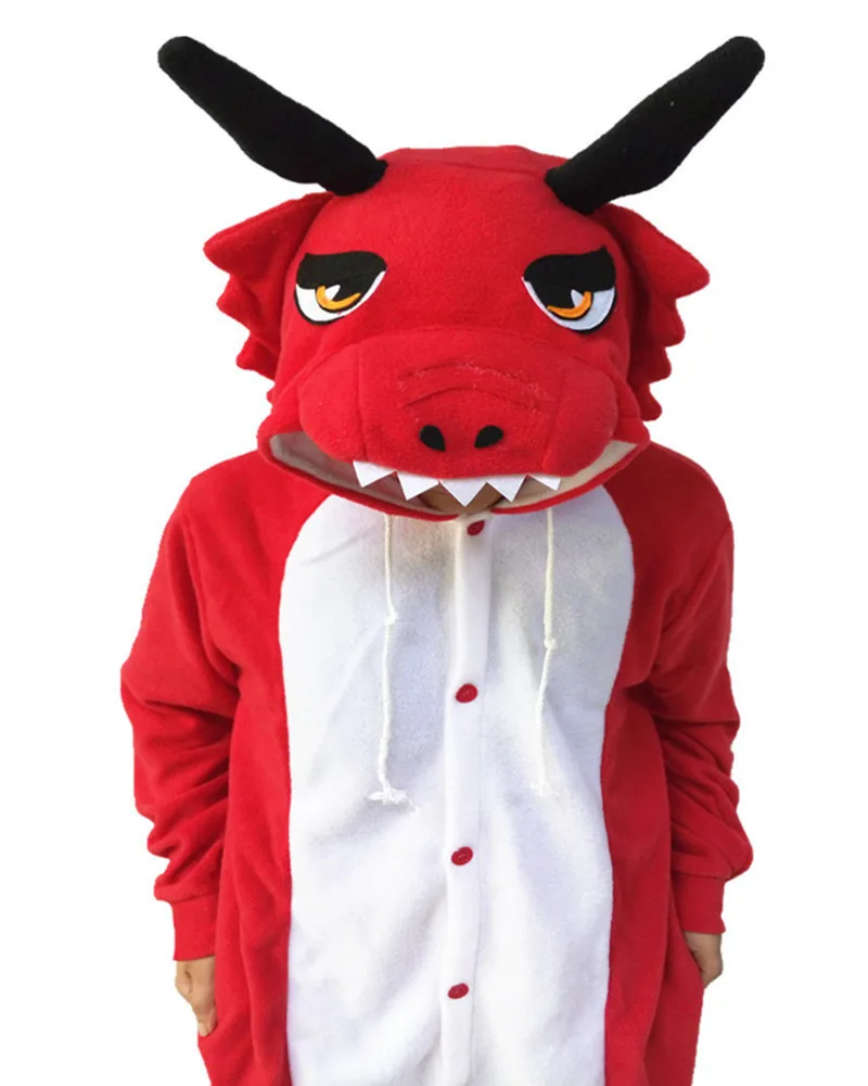 Взрослый красный дракон комбинезон для костюмированного представления костюм