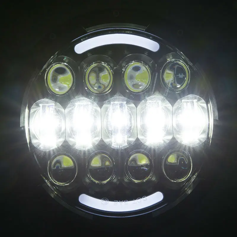 2PCS 7Inch Chrome Black 105W LED Headlight with White/Amber Turn Signal DRL for Jeep Wrangler Jk TJ Hummer H1 H2
2PCS 7Inch Chrome Black 105W LED Headlight with White/Amber Turn Signal DRL for Jeep Wrangler Jk TJ Hummer H1 H2