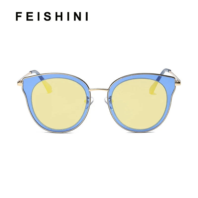 FEISHINI Brand Copper Frame GOLD Polarized Men Cat eye Sunglasses 2019 Fashion Sexy Street Style Driving Glasses Women With Box
FEISHINI Brand Copper Frame GOLD Polarized Men Cat eye Sunglasses 2019 Fashion Sexy Street Style Driving Glasses Women With Box
