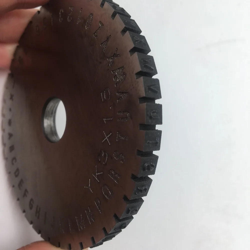Character Plate Font Wheel Gear for Manual steel embossing machine Embosser 2mm/ 2.5mm/ 3mm/ 4mm/ 5mm/ 6mm Metal Sheet Plate
Character Plate Font Wheel Gear for Manual steel embossing machine Embosser 2mm/ 2.5mm/ 3mm/ 4mm/ 5mm/ 6mm Metal Sheet Plate