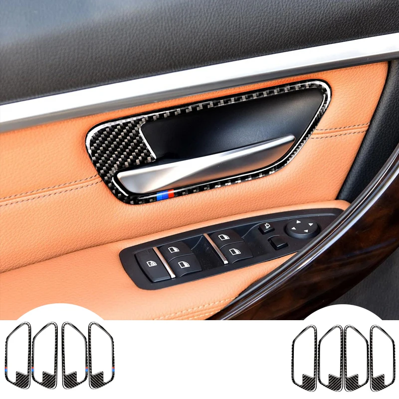 Carbon Fiber Car Interior Door Handle Cover Trim Door Bowl Stickers decoration for BMW F30 F34 3series 3GT 2013-2018 accessories
Carbon Fiber Car Interior Door Handle Cover Trim Door Bowl Stickers decoration for BMW F30 F34 3series 3GT 2013-2018 accessories