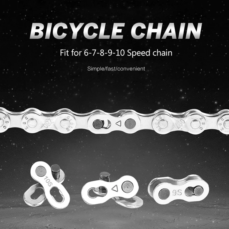 Steel 6 7 8 9 10 Speed Bicycle Chain Connector Mountain Road MTB Bike Chain Lock set Quick Master Link Joint Repair Tool parts
Steel 6 7 8 9 10 Speed Bicycle Chain Connector Mountain Road MTB Bike Chain Lock set Quick Master Link Joint Repair Tool parts