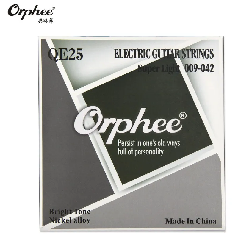 Orphee QE25 009-042 Electric Guitar Strings Hexagonal Nickel Alloy Extra Super Light Bright Tone Guitar Parts Accessori
Orphee QE25 009-042 Electric Guitar Strings Hexagonal Nickel Alloy Extra Super Light Bright Tone Guitar Parts Accessori
