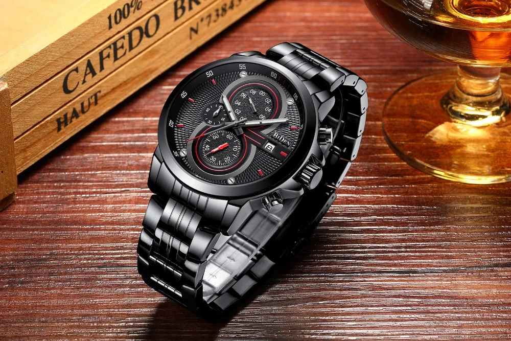Cool Black Mens Watches Luxury Brand Steel Quartz Clock Military Sport Male Boy Creative Wrist Watch Fashion relogio masculino
Cool Black Mens Watches Luxury Brand Steel Quartz Clock Military Sport Male Boy Creative Wrist Watch Fashion relogio masculino