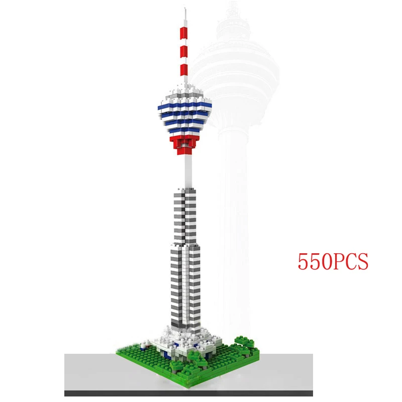 550pcs world famous architecture mini building block Malaysia Menara Kuala Lumpur tower city block model bricks educational toys
550pcs world famous architecture mini building block Malaysia Menara Kuala Lumpur tower city block model bricks educational toys