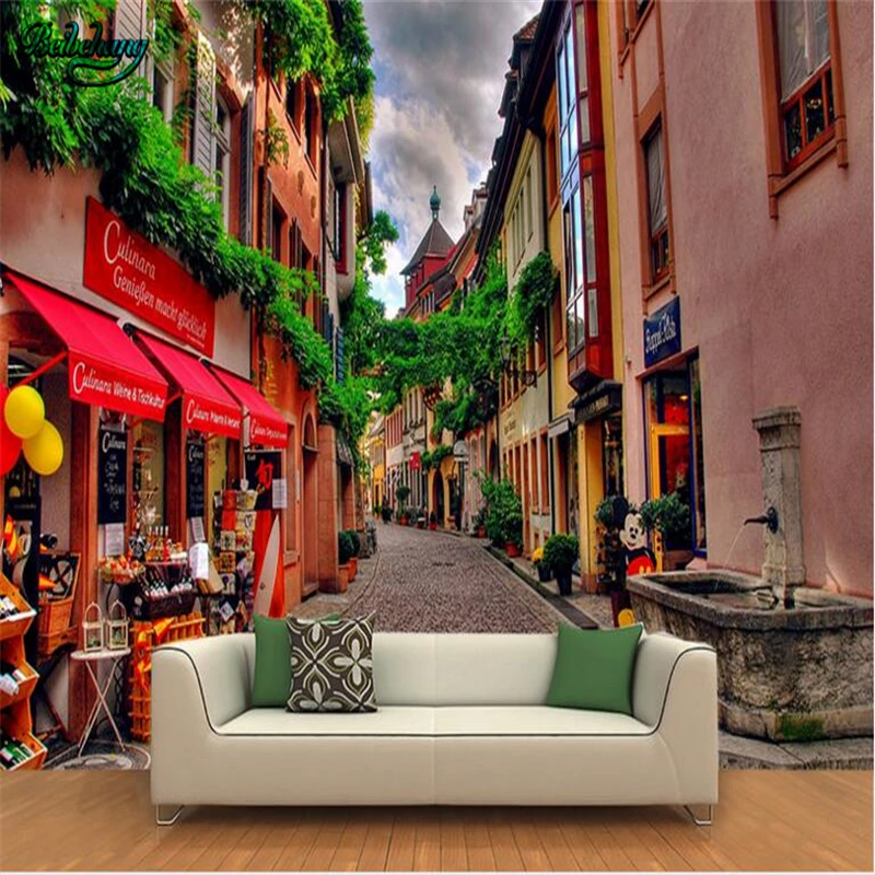 beibehang Custom non-woven wallpaper murals European town European town street beautiful decorative landscape painting
beibehang Custom non-woven wallpaper murals European town European town street beautiful decorative landscape painting