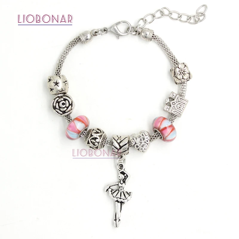 Fashionable Jewelry European Bracelet Heart Hallow Ball Heart Bead Ballerina Charm Bracelets for Women
Fashionable Jewelry European Bracelet Heart Hallow Ball Heart Bead Ballerina Charm Bracelets for Women