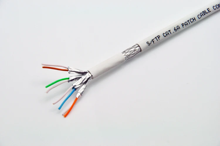 (Цена за метр) Cat6A сетевой кабель Патч сырой сыпучий 26AWG многожильный медный