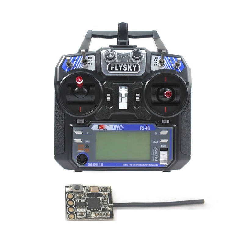 Flysky FS-i6 6CH 2.4G AFHDS 2A LCD Transmitter Radio System w/ FS-RX2A Pro Receiver for Mini FPV Racer Aerial RC Airplane Copter
Flysky FS-i6 6CH 2.4G AFHDS 2A LCD Transmitter Radio System w/ FS-RX2A Pro Receiver for Mini FPV Racer Aerial RC Airplane Copter