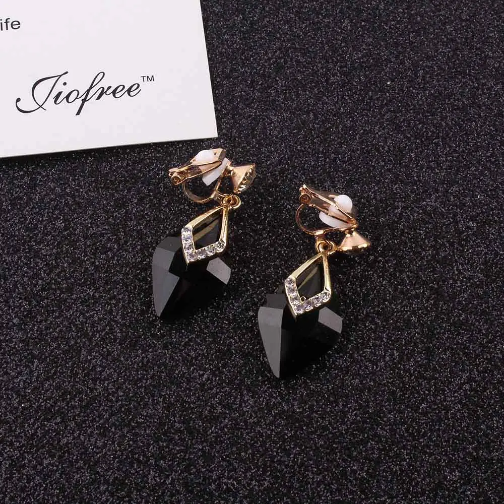 luxury 6 Color crystal clip on Earrings Water Drop CZ No Pierced Earrings Women/Girls crystal Earrings fashion jewelry
luxury 6 Color crystal clip on Earrings Water Drop CZ No Pierced Earrings Women/Girls crystal Earrings fashion jewelry