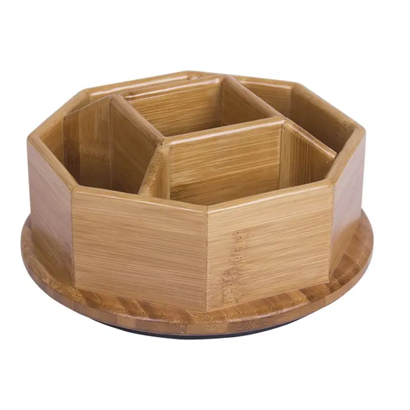 Bamboo Rotatable Storage Box 5 Slots Table Decor Cosmetics Holder Multiple-Use Sundries Stationery Makeup Cosmetic Organizer
Bamboo Rotatable Storage Box 5 Slots Table Decor Cosmetics Holder Multiple-Use Sundries Stationery Makeup Cosmetic Organizer
