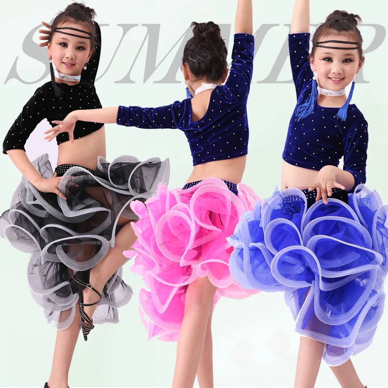 4 PCS Child Latin Dance Dresses Kids Ballroom Dance Costume Girl Modern Dance Dress Women Vestido Waltz Stage Dance Clothing
4 PCS Child Latin Dance Dresses Kids Ballroom Dance Costume Girl Modern Dance Dress Women Vestido Waltz Stage Dance Clothing