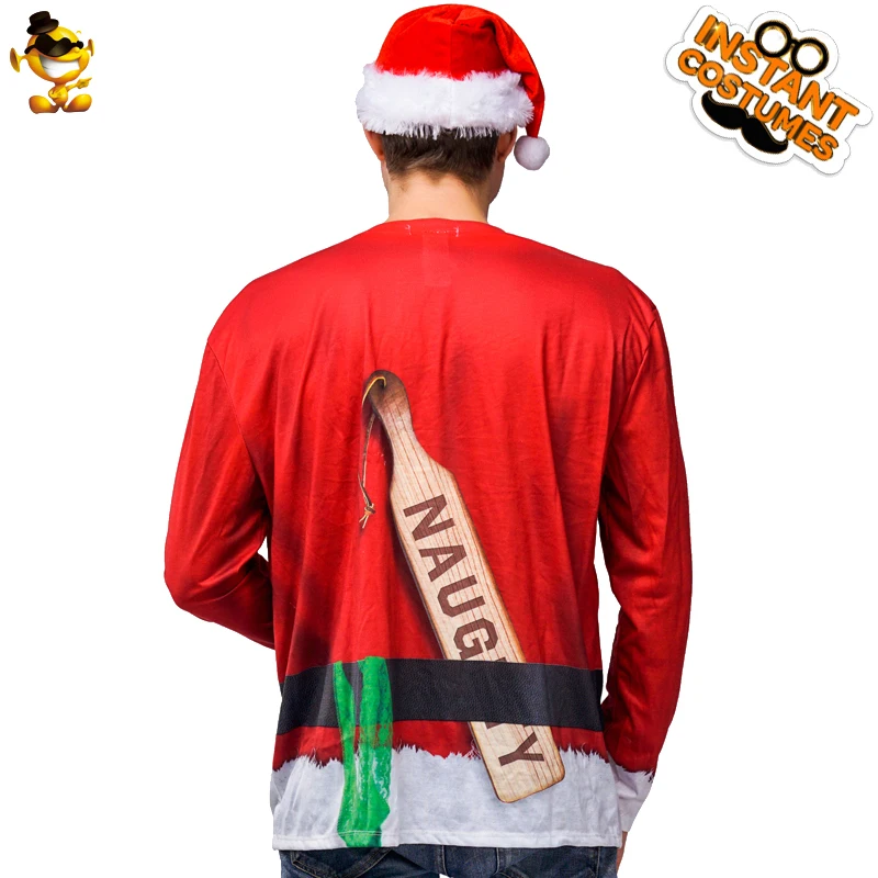 Xmas Santa Men's Stripe T-shirt Suit Costume Cosplay Christmas 3 D Printing Red T-shirt Long Sleeve for Party
Xmas Santa Men's Stripe T-shirt Suit Costume Cosplay Christmas 3 D Printing Red T-shirt Long Sleeve for Party