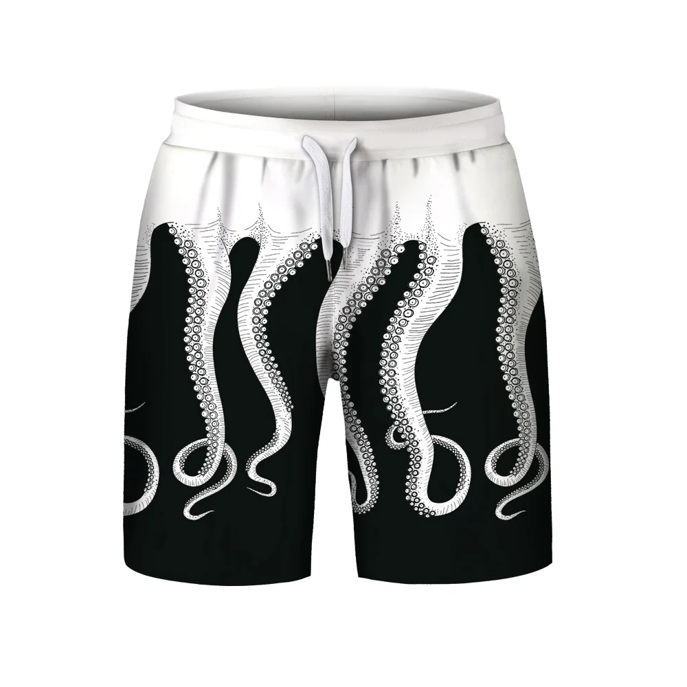 Summer 2019 men's fashion hip hop painted octopus tentacles 3D breathable polyester drawstring knee length casual loose shorts
Summer 2019 men's fashion hip hop painted octopus tentacles 3D breathable polyester drawstring knee length casual loose shorts