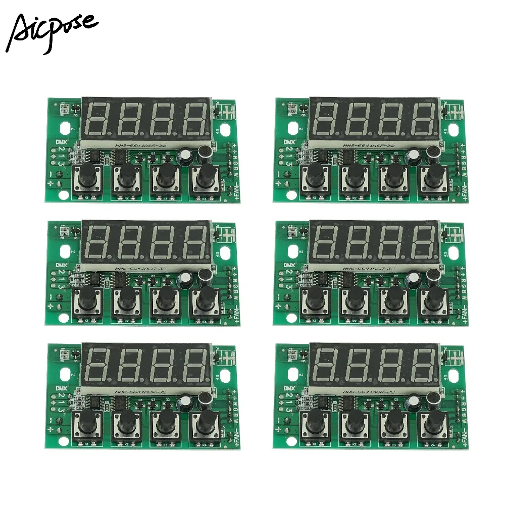 6 шт./лот 54X3W/36x3w LED PAR материнская плата RGBW DC 12 36V постоянное давление 4/8CH