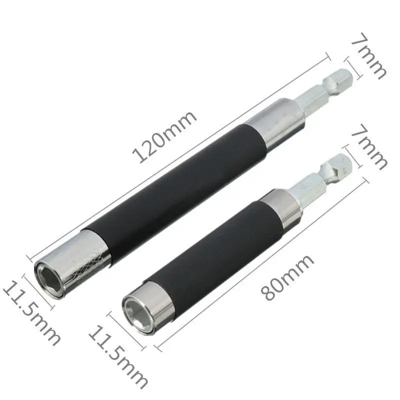 2pcs Extension Hex Screw Socket Drill Bit Holder Adapter Magnetic Impact Driver Drill Bit For Home Tools 80mm 120mm
2pcs Extension Hex Screw Socket Drill Bit Holder Adapter Magnetic Impact Driver Drill Bit For Home Tools 80mm 120mm