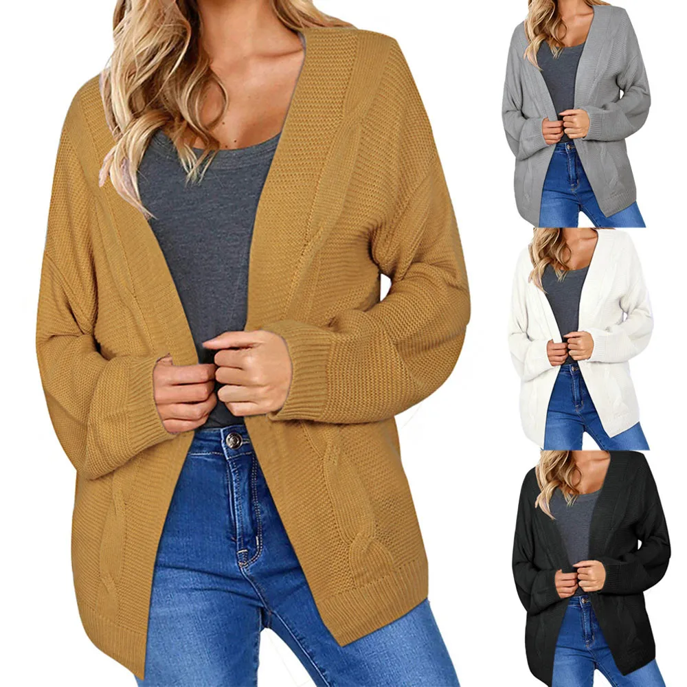 Casual Long Sleeve Knitted Sweater Women Warm Winter Open Front Sweater Oversize Solid Pocket Cardigan Sweater Coat
Casual Long Sleeve Knitted Sweater Women Warm Winter Open Front Sweater Oversize Solid Pocket Cardigan Sweater Coat
