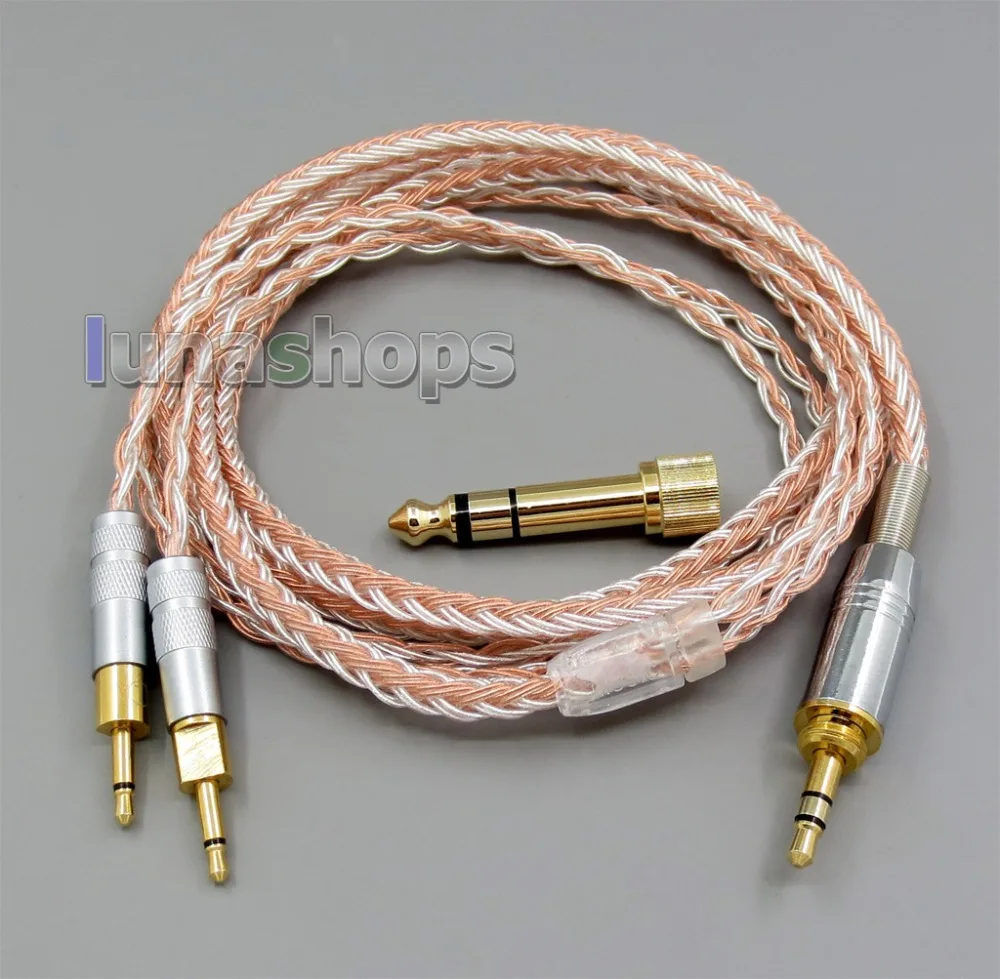 LN005791 3.5mm 2.5mm 4.4mm 16 Cores OCC Silver Plated Mixed Headphone Cable For Sennheiser HD700
LN005791 3.5mm 2.5mm 4.4mm 16 Cores OCC Silver Plated Mixed Headphone Cable For Sennheiser HD700
