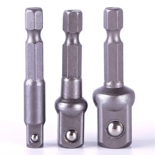 3pcs/lots Chrome Vanadium Steel Socket Adapter Set Hex Shank to 1/4" 3/8" 1/2" Extension Drill Bits Bar Hex Bit Set Power Tools
3pcs/lots Chrome Vanadium Steel Socket Adapter Set Hex Shank to 1/4" 3/8" 1/2" Extension Drill Bits Bar Hex Bit Set Power Tools