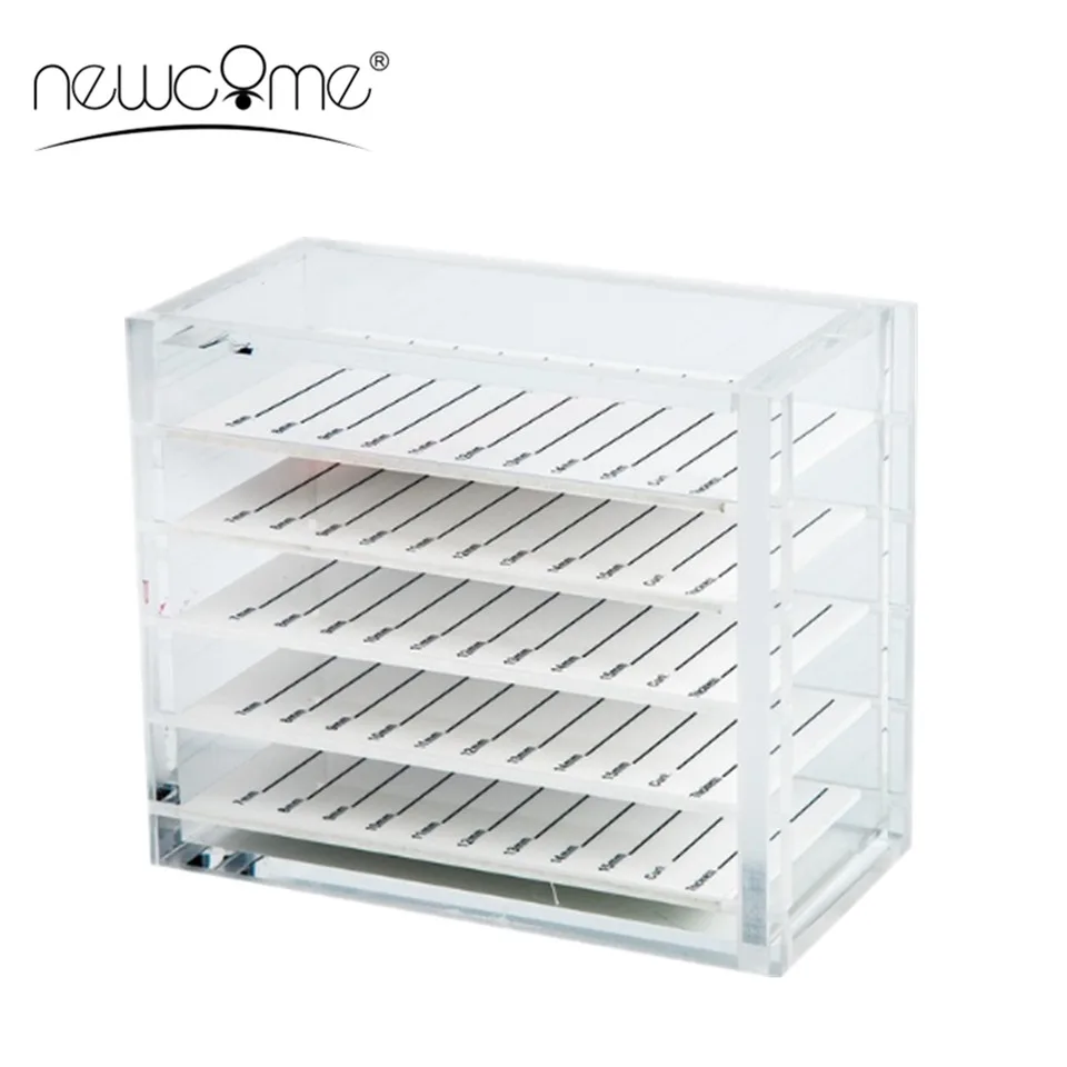 NEWCOME 5 Layers Transparent Eyelash Extension Storage Box Organizer Acrylic Lash Pallet Holder Case Grafting Eyelash Display
NEWCOME 5 Layers Transparent Eyelash Extension Storage Box Organizer Acrylic Lash Pallet Holder Case Grafting Eyelash Display