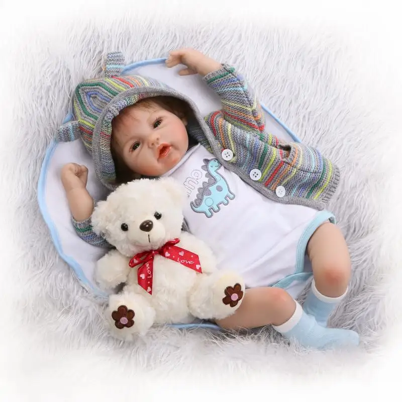 22 Inch 55cm Soft Silicone Handmade Reborn Baby Girl Dolls Realistic Looking Newborn Baby Doll Toddler Cute Birthday Gift
22 Inch 55cm Soft Silicone Handmade Reborn Baby Girl Dolls Realistic Looking Newborn Baby Doll Toddler Cute Birthday Gift