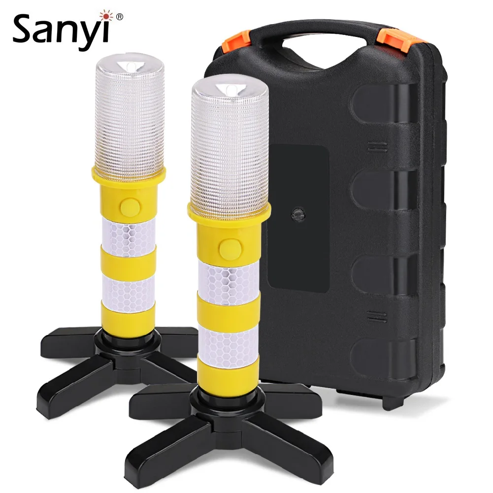 2PC LED Traffic Light Magnetic Flashlight Emergency Baton Car Warning Light Road Security Flashing Strobe Lamp With Storage Case
2PC LED Traffic Light Magnetic Flashlight Emergency Baton Car Warning Light Road Security Flashing Strobe Lamp With Storage Case
