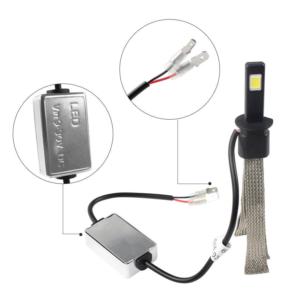 FORAUTO Car Styling Aluminum alloy belt Heat Dissipation H1 LED Headlight 6000K Conversion Kit Super Bright 3200LM 30W/each bulb
FORAUTO Car Styling Aluminum alloy belt Heat Dissipation H1 LED Headlight 6000K Conversion Kit Super Bright 3200LM 30W/each bulb