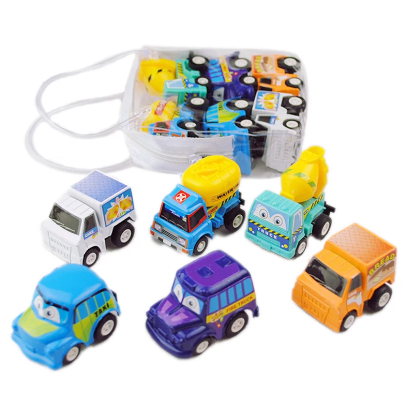 6Pcs/Set Pull Back Car Toys Mobile Machinery Shop Construction Vehicle Fire Truck Taxi Model Baby Mini Cars Gift Children Toys
6Pcs/Set Pull Back Car Toys Mobile Machinery Shop Construction Vehicle Fire Truck Taxi Model Baby Mini Cars Gift Children Toys