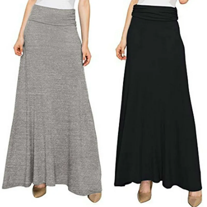 Женская летняя юбка с эластичной резинкой на талии винтажная трапециевидная