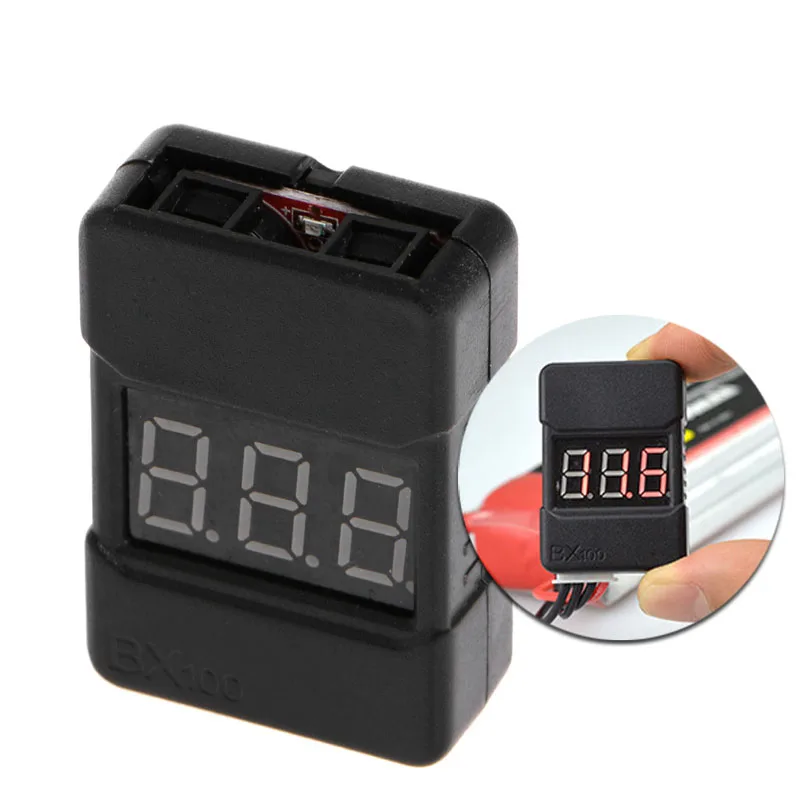 1 шт. BX100 1-8S Lipo батарея низкого напряжения мощность дисплей тестер Зуммер сигнал
