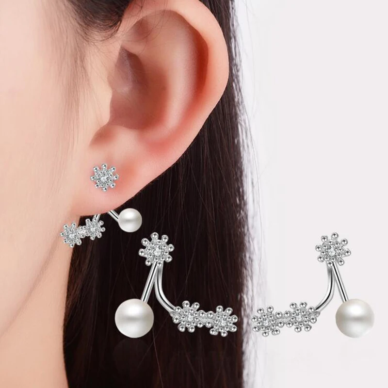 KOFSAC New Fashion Silver 925 Stud Earrings For Women Shiny Zircon Exquisite Pearl Earring Jewelry Lady Valentine's Day Gifts
KOFSAC New Fashion Silver 925 Stud Earrings For Women Shiny Zircon Exquisite Pearl Earring Jewelry Lady Valentine's Day Gifts