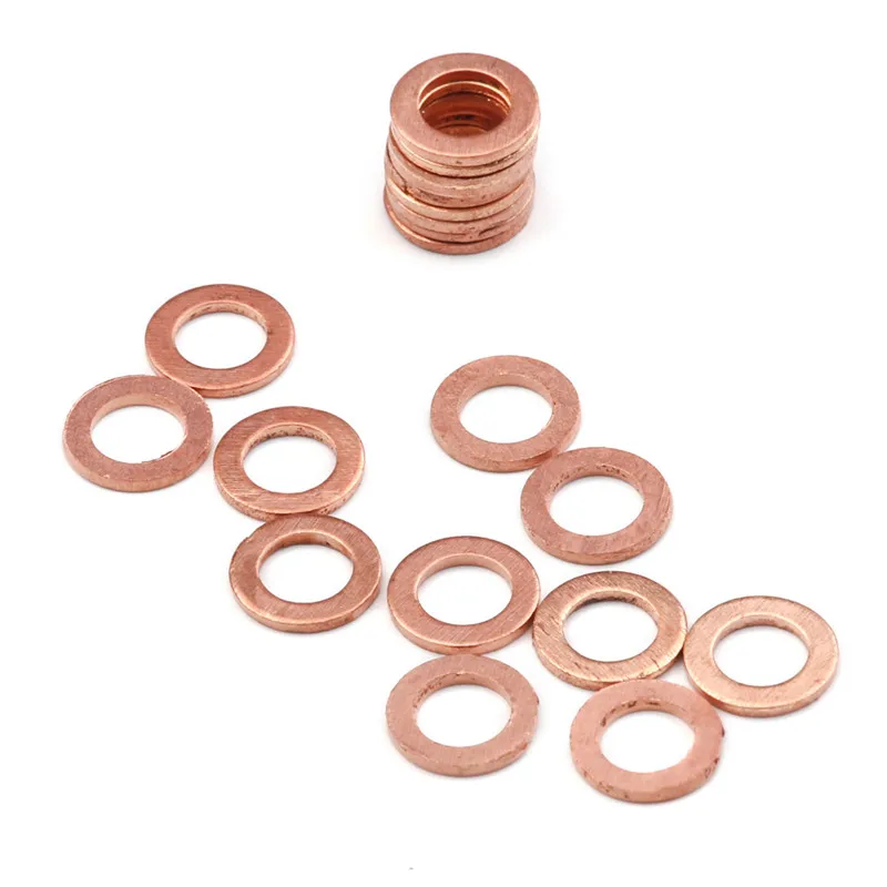 20PC M6*10*1 Copper Washer Gasket Set Flat Ring Seal Assortment Kit for Boat Crush Sealing Washer Flat Seal Gasket Ring
20PC M6*10*1 Copper Washer Gasket Set Flat Ring Seal Assortment Kit for Boat Crush Sealing Washer Flat Seal Gasket Ring