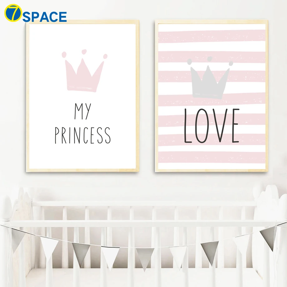 Cartoon Crown Princess Love Quotes Wall Art Canvas Painting Posters And Prints Nordic Poster Wall Pictures Kids Room Decor
Cartoon Crown Princess Love Quotes Wall Art Canvas Painting Posters And Prints Nordic Poster Wall Pictures Kids Room Decor
