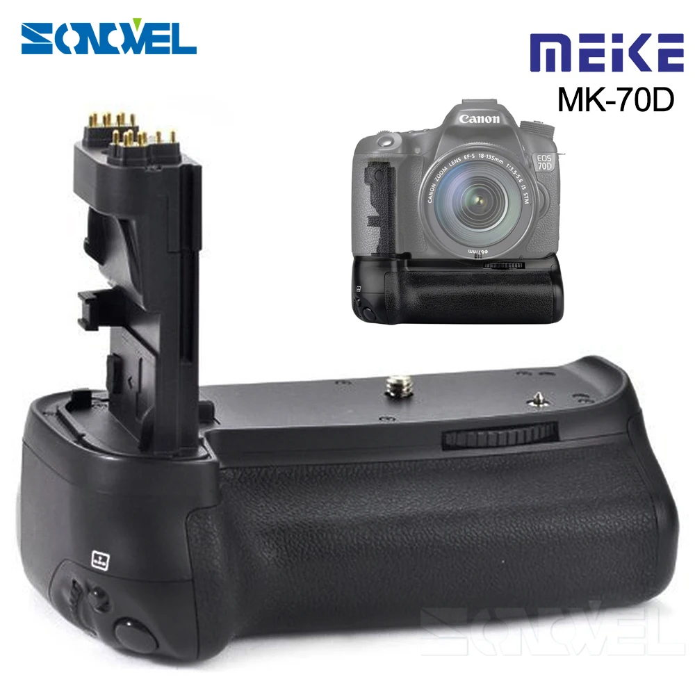 Meike MK-70D Vertical Battery Grip Holder Handy Pack for Canon EOS 70D/80D Camera BG-E14 DSLR,LP-E6 Battery
Meike MK-70D Vertical Battery Grip Holder Handy Pack for Canon EOS 70D/80D Camera BG-E14 DSLR,LP-E6 Battery
