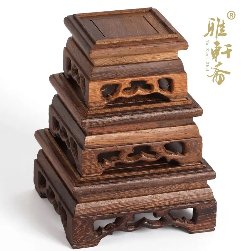 Rosewood wood stone seal stone base Wacao chicken wing wood Teapot Set of three square base ornaments
Rosewood wood stone seal stone base Wacao chicken wing wood Teapot Set of three square base ornaments