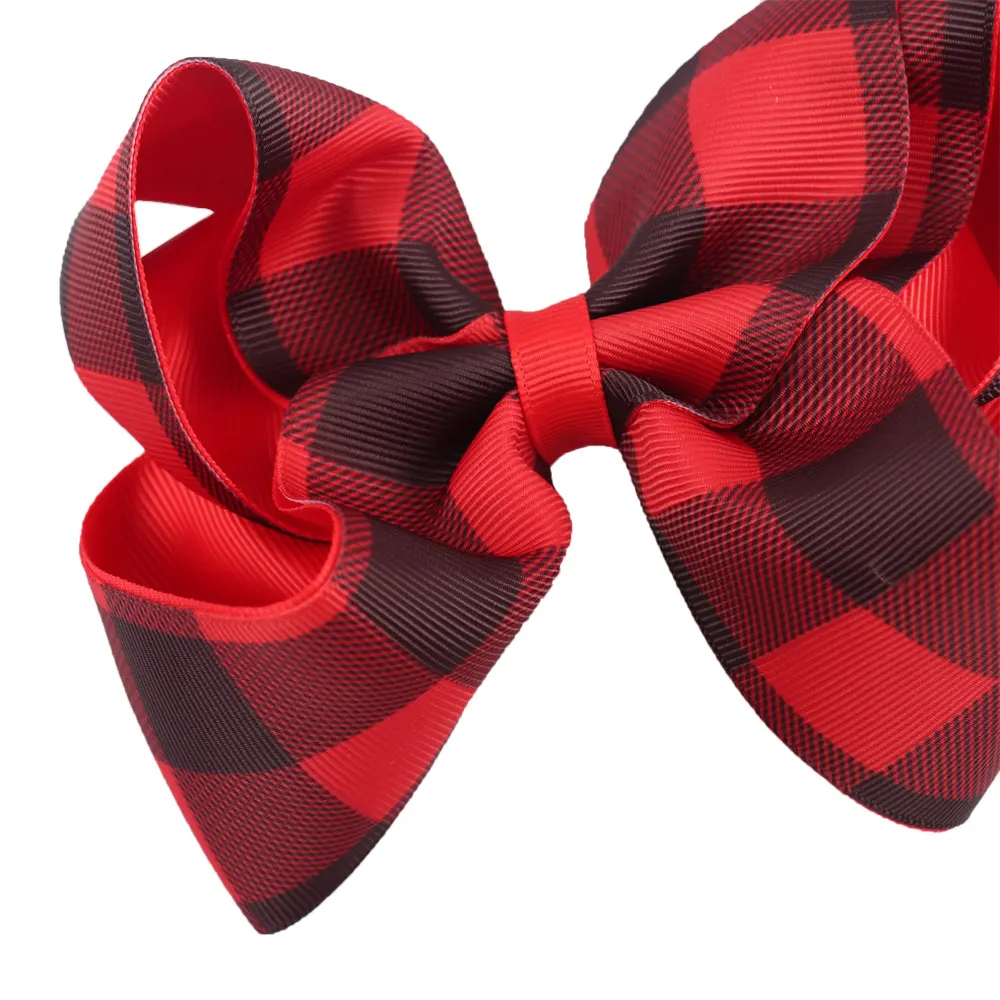 6pcs/lot 5" Red Blck White Plaid Hair Bow With Clip Handmade Grosgrain Ribbon Hairbows Kids Hair Accessories
6pcs/lot 5" Red Blck White Plaid Hair Bow With Clip Handmade Grosgrain Ribbon Hairbows Kids Hair Accessories